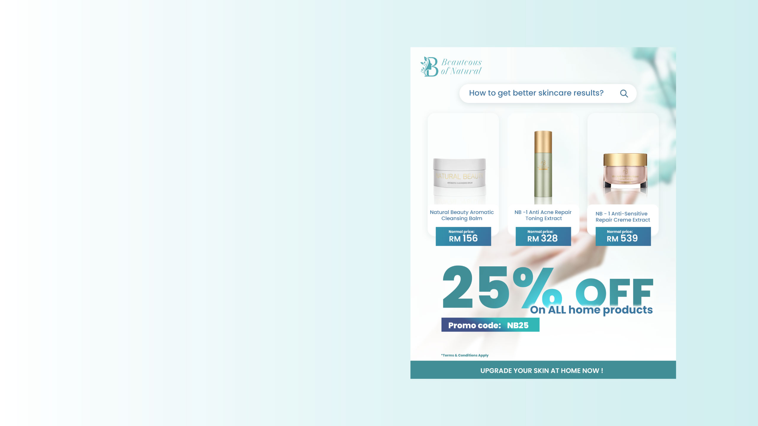 Beonatural promo banner 3 0126